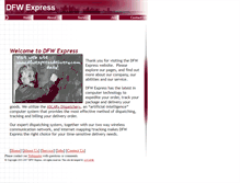 Tablet Screenshot of dfwexpressdelivery.com